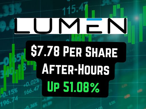 Lumen Stock Jumps Another 50% After Hours: Here's Whats' Going On