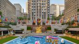 A giant “pool” just opened at the Rink at Rockefeller Center