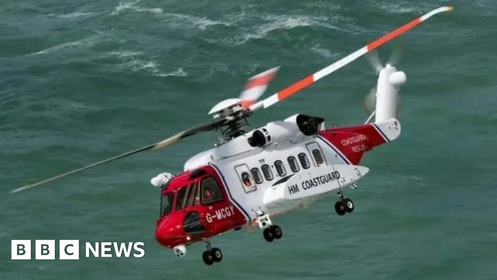 Coastguard search for person overboard from vessel in North Sea