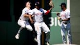 Red Sox OF Tyler O'Neill bloodied, leaves game after head-to-head collision with teammate Rafael Devers