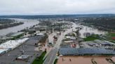 Ohio River crests at major flood status submerging towns in Appalachia