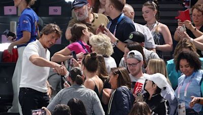 Celebrities pack into Bercy Arena to witness the return of US gymnastics superstar Simone Biles