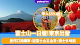 日本旅遊｜富士山一日遊 東京出發每人$593起！坐河口湖纜車、遊富士山五合目、山梨縣果園摘士多啤梨