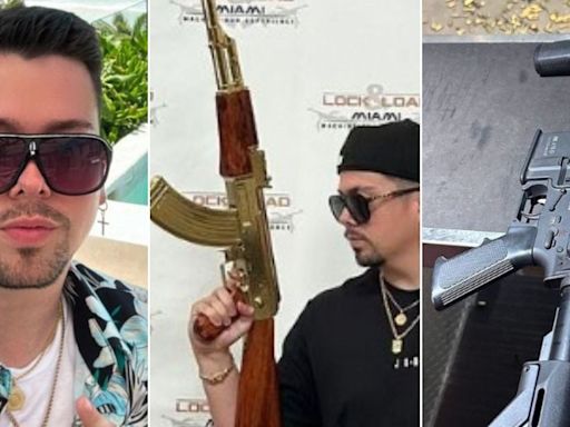 “Con esta mataron a Bin Laden”: Nano Calderón sorprende disparando poderosas armas de guerra en Miami