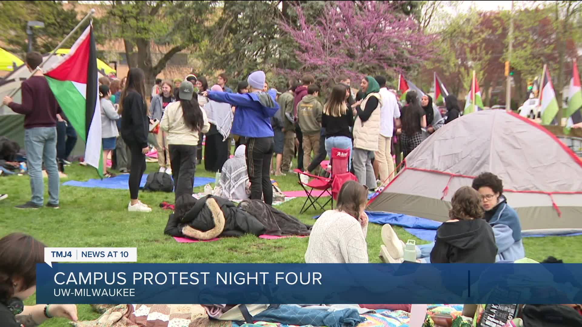 UW-Milwaukee protest heads into day five