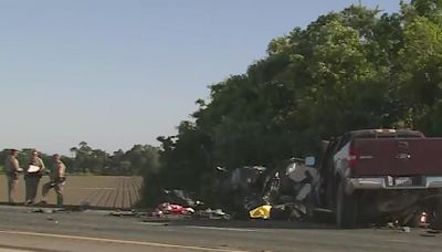 1 dead, 2 injured after wrong-way driver causes major crash on I-5 in San Joaquin County