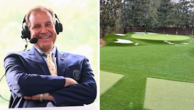 Jim Nantz's Augusta National-themed backyard is every golfer's dream