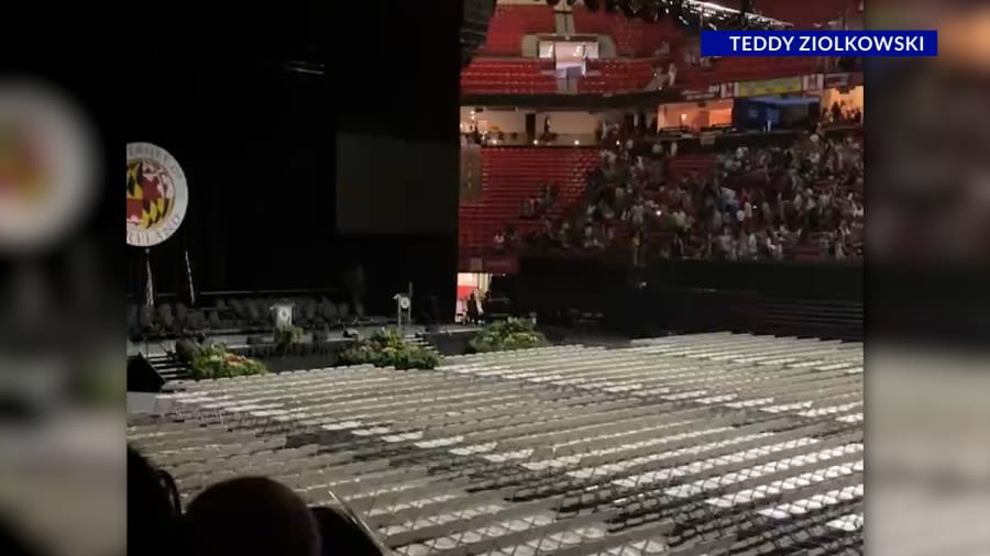 Many disappointed after power outage at Xfinity Center postpones University of Maryland graduation