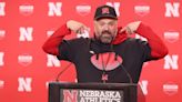 Nebraska's Matt Rhule speaks following football spring practice, April 20, 2024