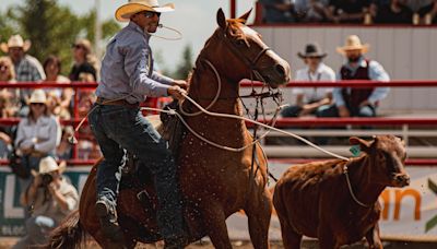 Nebraska cowboy takes on three Ponoka Stampede events, lands two