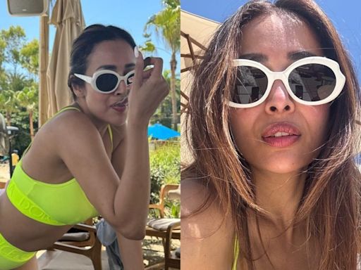 Sexy! Malaika Arora Turns Up the Heat in Very Racy Neon Green Bikini from Her Vacay; Hot Pics Go Viral - News18