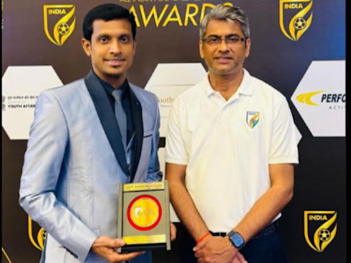 Delighted to have officiated in three key matches: AIFF Referee of the Year Venkatesh | Football News - Times of India