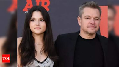 Matt Damon's daughter Isabella announces college plans after high school graduation | - Times of India