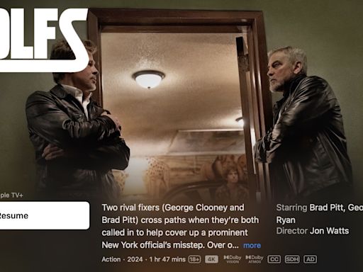 George Clooney, Brad Pitt’s ‘Wolfs’ Breaks Apple TV+ Streaming Records • iPhone in Canada Blog