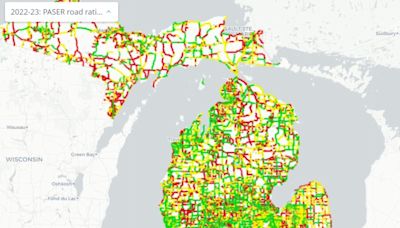 See how your area Michigan road conditions rate from 1 to 10