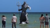 Mexico 'closes' statue of Greek god Poseidon because it offends indigenous groups