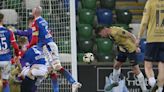 Oops, we did it again. . . Linfield boss David Healy laments conceding goals in the 97th minute, which could cost Blues the title