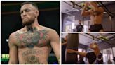 New training footage shows Conor McGregor throwing leg kicks ahead of his epic UFC return