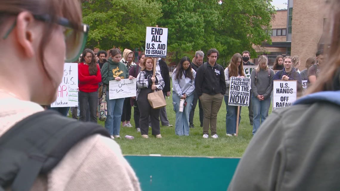 Students, staff at Gonzaga walk out as part of nationwide college protests