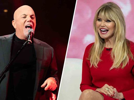 Billy Joel sings 'Uptown Girl' while ex-wife Christie Brinkley dances in the crowd