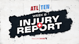 Falcons Week 8 injury report: Three players DNP Wednesday