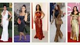 32 times Salma Hayek looked incredible on the red carpet: from glittering floor-sweeping gowns to sharp statement suits