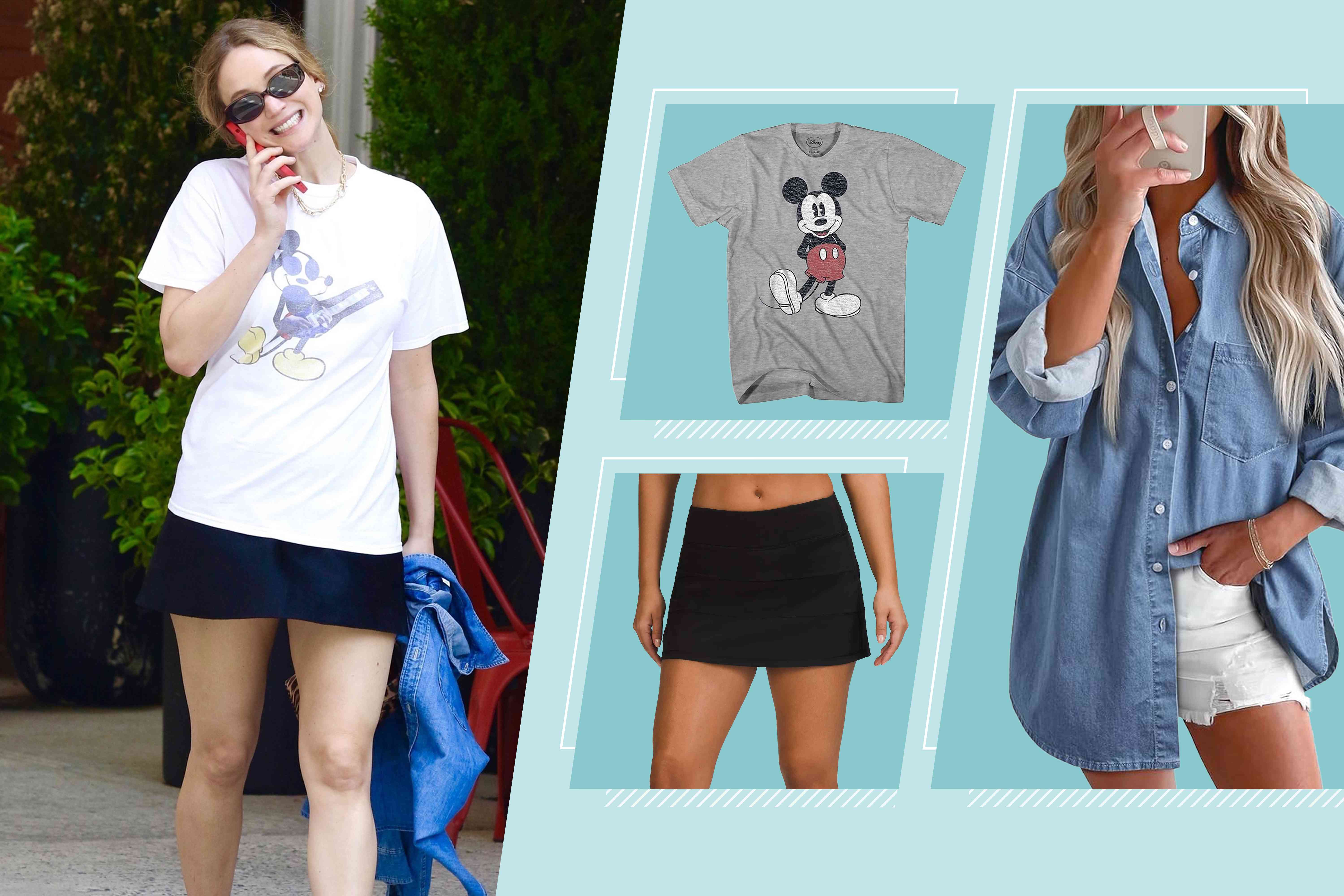 Jennifer Lawrence Kept Cool in the Sweltering Heat with This Breezy Alternative for Shorts — Shop the Look from $27