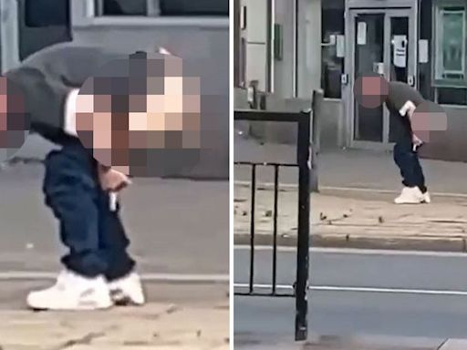 Man's vile act in UK town turns stomachs as witness shouts 'that's dirty that'