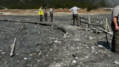 Hydrothermal explosion at Yellowstone National Park