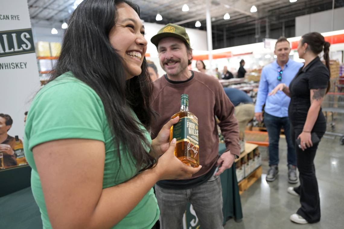 ‘Always Sunny’ star Charlie Day signs bottles of his whiskey at Sacramento area’s new Costco