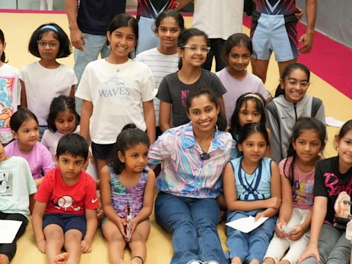 Paris Olympics 2024: Indian gymnast Dipa Karmakar inspires youngsters at Leap gymnastics