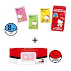 Hello Kitty涼感衛生棉掌心包(日用10片x8入)（送寶可夢濕巾80抽x1包）