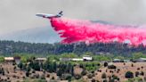 Strong winds could push fire toward mountain town of Las Vegas