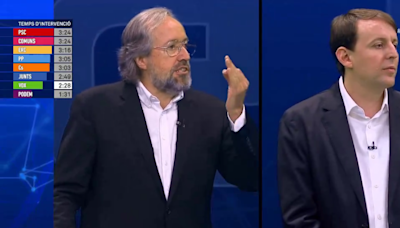 Girauta (Vox) se enzarza con Javi López (PSC) en el debate de TV3: "Eso no lo voy a permitir"