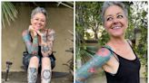 A 57-year-old TikToker with gray hair and 30 tattoos went viral for challenging the stereotypes placed on women in their fifties