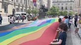Record-breaking Pride flag debuts with city-wide tour ahead of 2024 Philadelphia Pride March