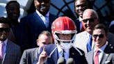 Helmet-wearing Biden aims to emulate back-to-back Super Bowl champs | FOX 28 Spokane