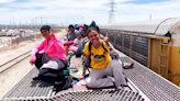 Hundreds of migrants on trains arrive at El Paso-Juarez border