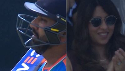 Rohit Sharma's T20 World Cup Heroics Leave Wife Ritika Sajdeh In Awe In Viral Video
