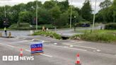 Swindon burst water main causing tailbacks