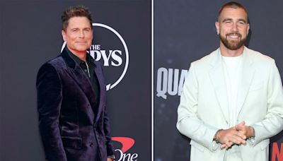 Rob Lowe Says Travis Kelce Will Be 'Perfect' Game Show Host (Exclusive)