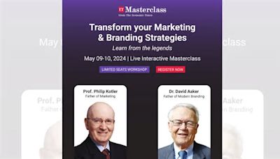 ET Masterclass announces 2-day masterclass on marketing, branding by Philip Kotler & David Aaker