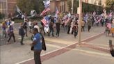 Pro-Israeli demonstrators rally outside USC as commencement ceremonies start