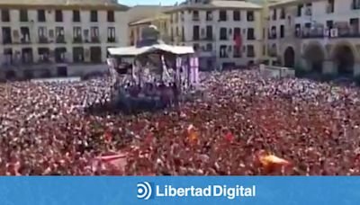 Las fiestas de Tudela, no aptas para el PSOE: del "¡Que viva España!" al "¡Pedro Sánchez, hijo de puta!"