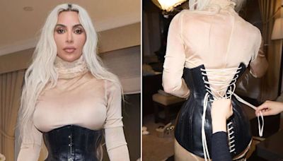 Kim Kardashian's Waist-Snatching 2024 Met Gala Corset Sparked Controversy. 2 Days Later, She Did It Again