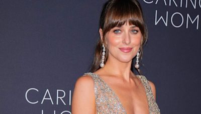 Dakota Johnson's Latest Slinky Dress Featured a Crystal See-Through Bra and Satin Slip Skirt