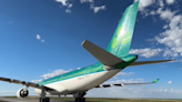 Aer Lingus touches down at Denver International Airport from Dublin with Denver Mayor Mike Johnston on board