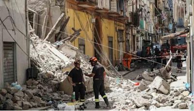 Un total de 800 personas evacuadas del edificio de Nápoles donde hubo un derrumbe mortal