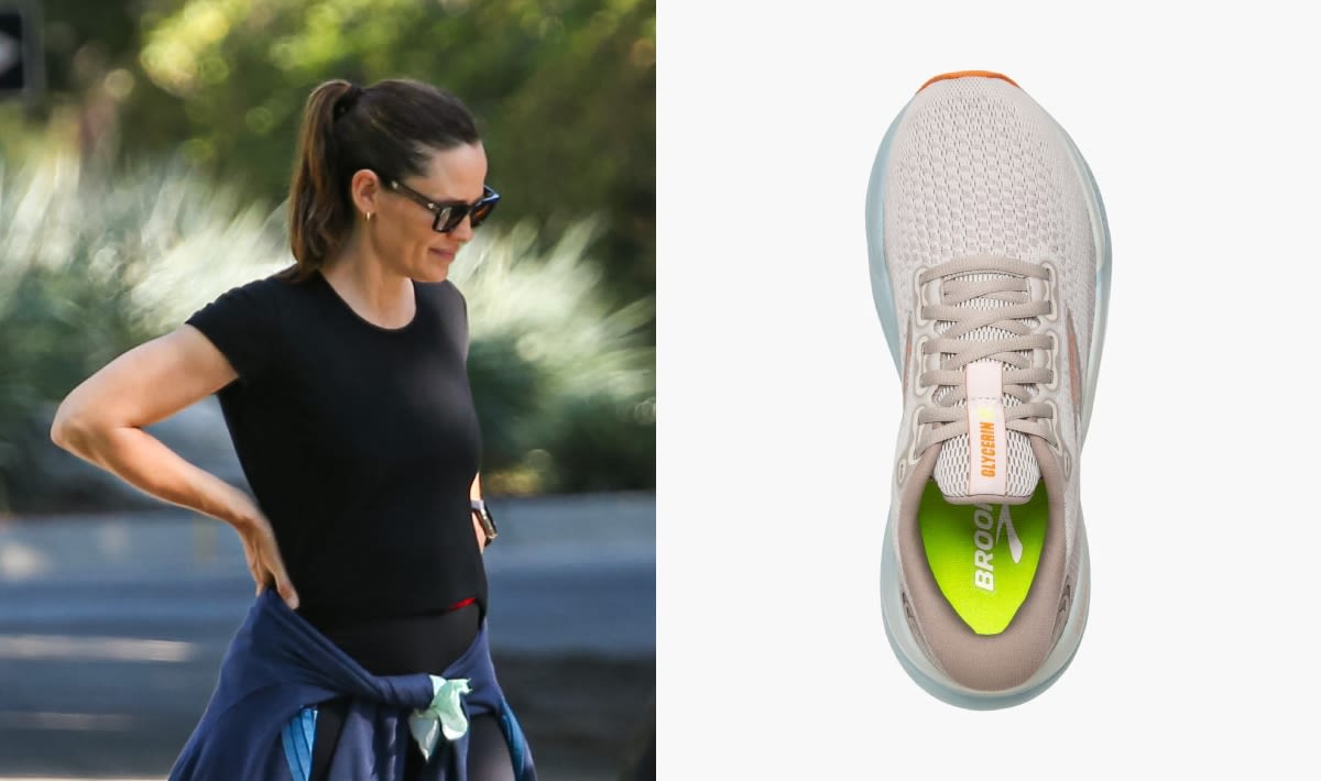 Jennifer Garner Laces Up Her Favorite Brooks Glycerin 21 Sneakers While Taking a Walk in Los Angeles