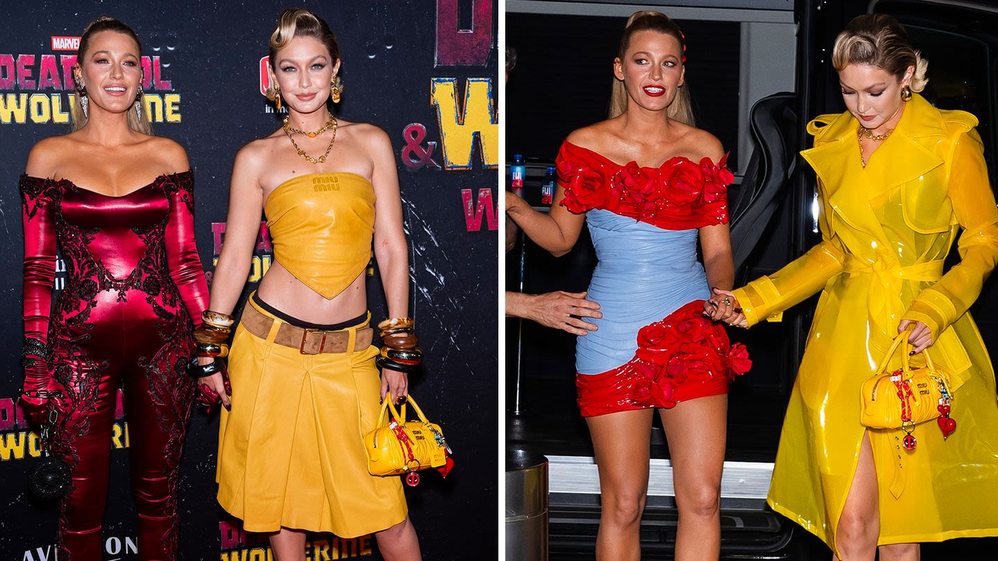 Blake Lively and Gigi Hadid Change Into Superhero-Inspired Party Looks